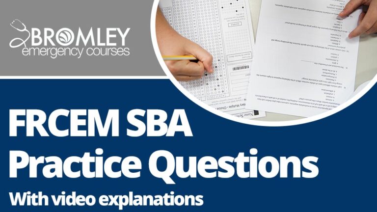 FRCEM SBA practice questions by subject